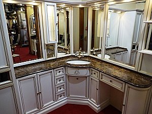 Тумба с раковиной Caprigo Spazio композиция 1 для ванной в интернет-магазине Sanbest