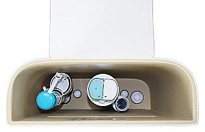 Унитаз напольный Azario Berton AZ-6093 белый, безободковый, с бачком, с крышкой микролифт, слив торнадо купить в интернет-магазине Sanbest