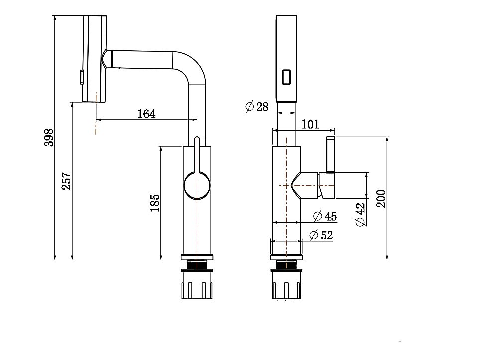 Смеситель для кухни Rush Tinos TI3732-18Grey графит купить в интернет-магазине сантехники Sanbest