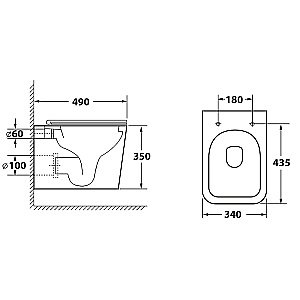 Унитаз с инсталляцией OWL 1975 Vatter Ruta H mini OWLINSTNI.TOWLT190403S безободковый, с крышкой микролифт, с кнопкой Nikel хром купить в интернет-магазине Sanbest
