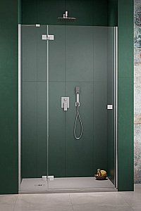 Душевая дверь Radaway Essenza 8 Brushed Nickel DWJ 120 L стекло прозрачное/профиль брашированный никель купить в интернет-магазине Sanbest