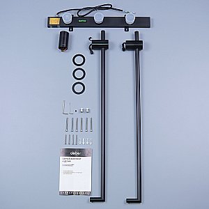 Полотенцесушитель электрический ABBER Charme AH4002MB черный матовый купить в интернет-магазине сантехники Sanbest