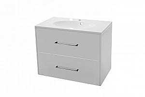 Тумба с раковиной Эстет Vegas 60 любой цвет тумбы и раковины с блестками под заказ для ванной в интернет-магазине Sanbest