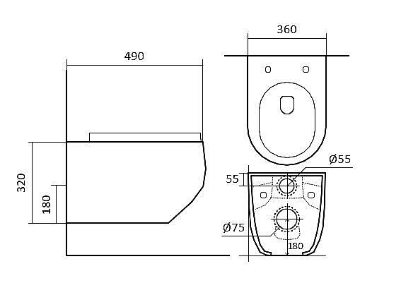 Унитаз подвесной Aquatek Европа AQ1900-00 белый, с крышкой микролифт, безободковый купить в интернет-магазине Sanbest
