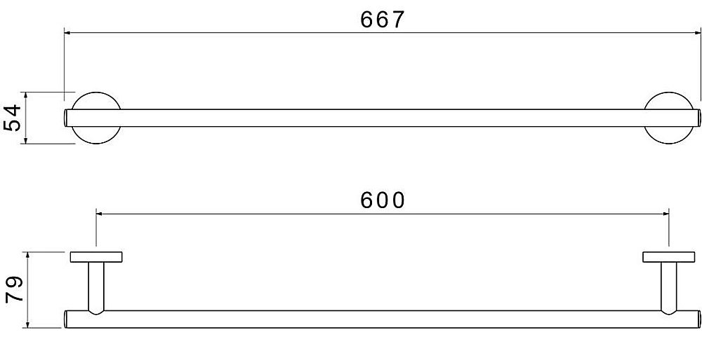 Полотенцедержатель Aquatek Оберон AQ4214MB черный матовый купить в интернет-магазине сантехники Sanbest