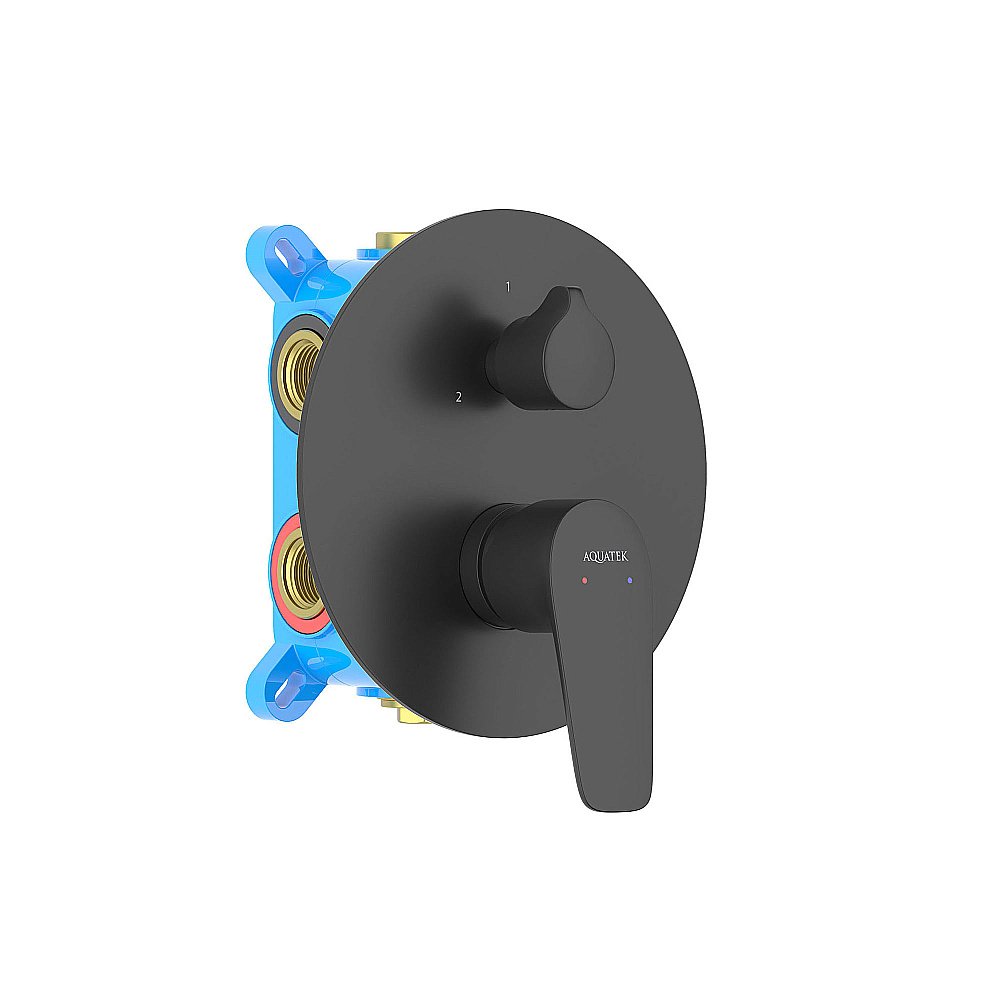 Смеситель для ванны Aquatek Бетта AQ1147MB черный матовый купить в интернет-магазине сантехники Sanbest