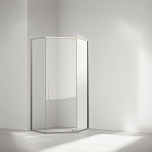 Душевой уголок Cezares PLANE 100х100 P-1-100-C-CR стекло прозрачное/профиль хром купить в интернет-магазине Sanbest