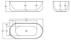 Ванна BelBagno BB401 170х80 купить в интернет-магазине Sanbest
