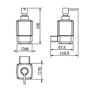 Диспенсер Langberger Vico 11321A-BP купить в интернет-магазине сантехники Sanbest
