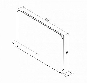 Зеркало ART&MAX SIENA 100 AM-Sie-1000-700-DS-F в ванную от интернет-магазине сантехники Sanbest
