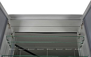 Зеркальный шкаф De Aqua Алюминиум 261754 100 серебро купить в интернет-магазине сантехники Sanbest