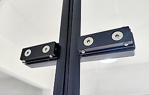 Душевая кабина Esbano ESM-QUADRO-90 стекло прозрачное/профиль черный купить в интернет-магазине Sanbest