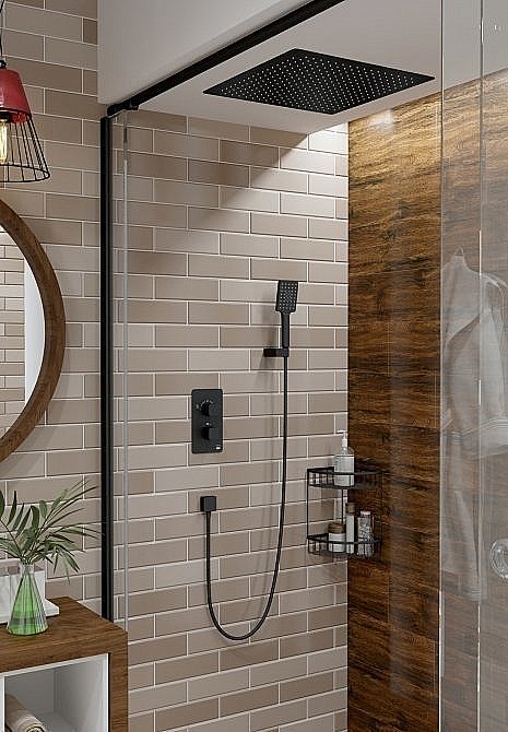 Душевая система Timo Petruma SX-5029/03SM черная матовая купить в интернет-магазине сантехники Sanbest