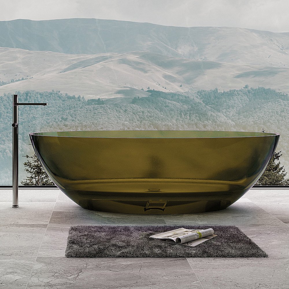 Ванна Abber Kristall 180x85 AT9702Vesuvian оливковая купить в интернет-магазине Sanbest