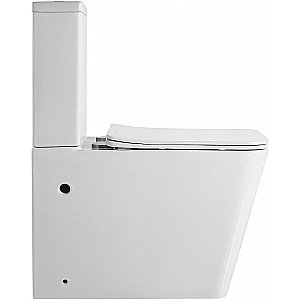 Унитаз-компакт Esbano Duero ESUNDUERW безободковый, с бачком, с крышкой микролифт, белый купить в интернет-магазине Sanbest