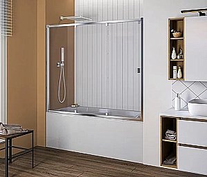 Шторка для ванны Good Door SCREEN WTW-130-C-CH купить в интернет-магазине Sanbest