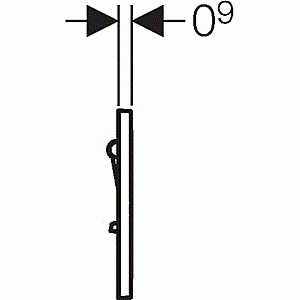 Ручной пневмопривод смыва Geberit Sigma 01 белый купить в интернет-магазине сантехники Sanbest
