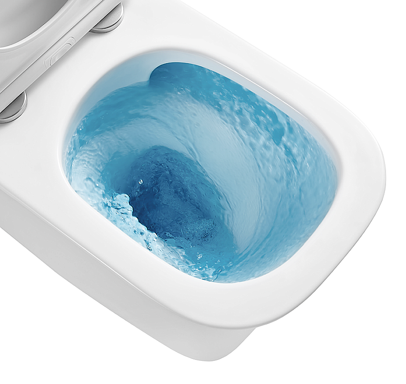 Унитаз CeramaLux TR1217A безободковый, с бачком, с крышкой микролифт, белый купить в интернет-магазине Sanbest