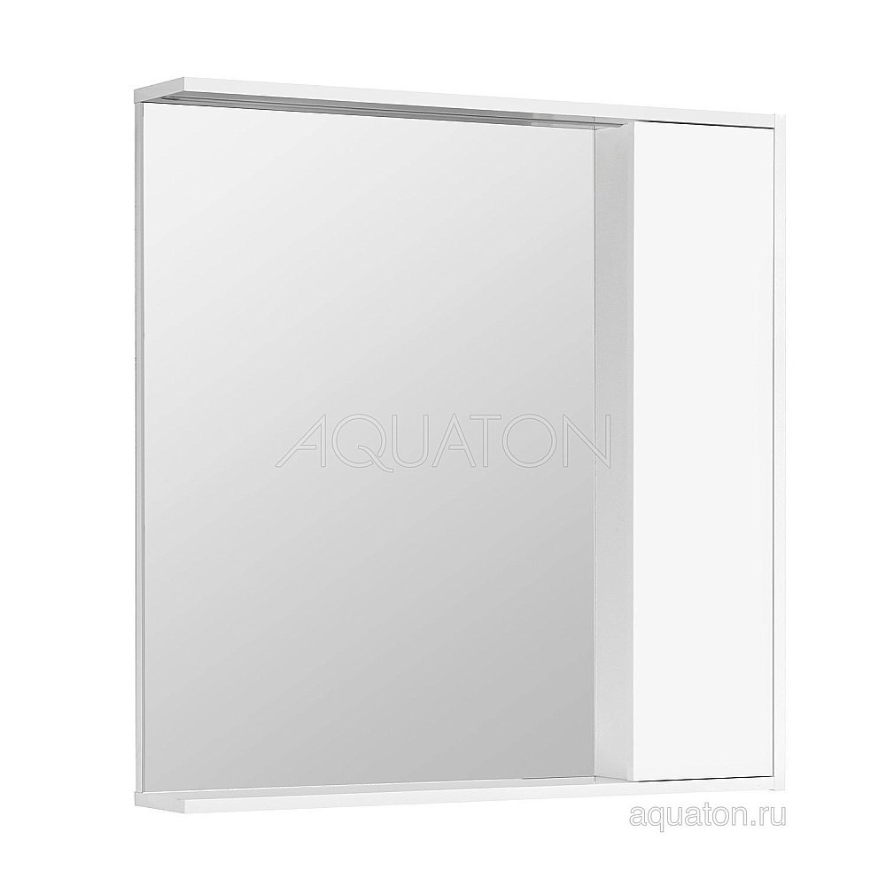 Зеркальный шкаф Акватон Стоун 80 белый купить в интернет-магазине сантехники Sanbest