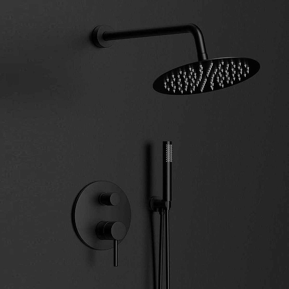 Душевая система Vincea Desire VSFW-1D1MB черная матовая купить в интернет-магазине сантехники Sanbest