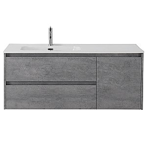 Тумба с раковиной BelBagno KRAFT 2C-1A 120 серый цемент для ванной в интернет-магазине Sanbest