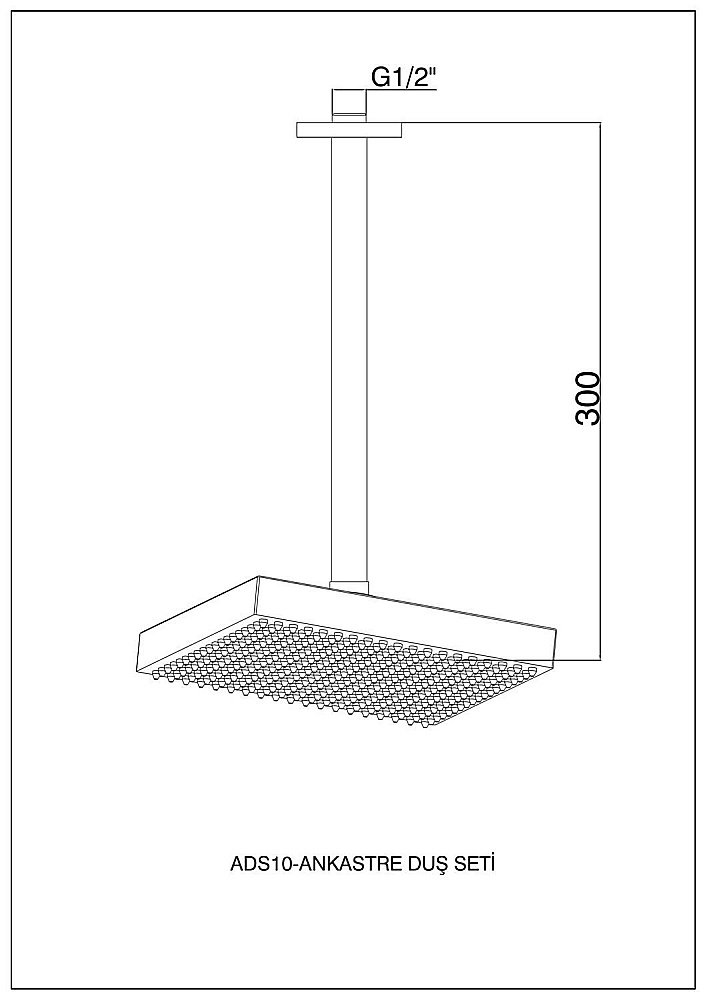 Верхний душ GPD ADS10 купить в интернет-магазине сантехники Sanbest