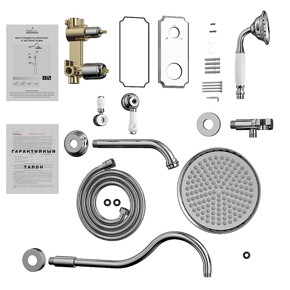 Душевая система Elghansa Terrakotta 54C0986 (Set-26) хром купить в интернет-магазине сантехники Sanbest
