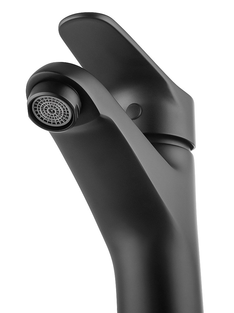 Смеситель для раковины WONZON & WOGHAND WW-A40212-MB черный матовый купить в интернет-магазине сантехники Sanbest