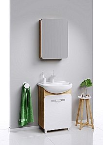 Зеркальный шкаф AQWELLA Вега 50 купить в интернет-магазине сантехники Sanbest