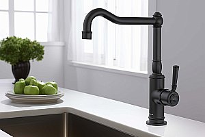 Смеситель для кухни Aquatek Классик AQ1580MB черный матовый купить в интернет-магазине сантехники Sanbest