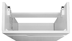 Тумба с раковиной подвесная Loranto KANTRI 45 раковина Фостер 45, белый глянец, левая для ванной в интернет-магазине Sanbest