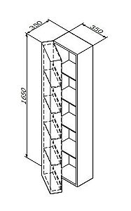 Пенал подвесной AM.PM Spirit 2.0 35 для ванной в интернет-магазине сантехники Sanbest
