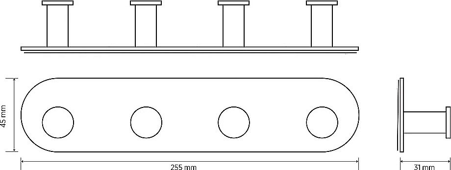Крючок Bemeta EASY 163106395  хром матовый купить в интернет-магазине сантехники Sanbest