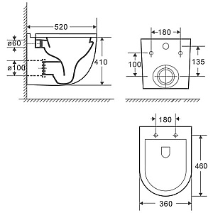 Инсталляция для унитаза Azario AZ-8010-1000 купить в интернет-магазине сантехники Sanbest