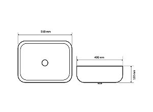 Раковина Excellent Cori 51 CEAC.2401.WH белая купить в интернет-магазине Sanbest