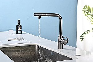 Смеситель для кухни Paulmark Urban Ur213104-BS брашированная сталь купить в интернет-магазине сантехники Sanbest