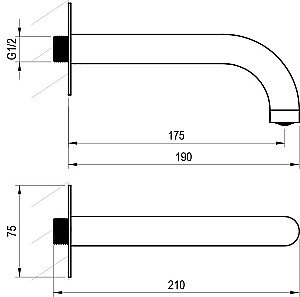 Излив на ванну Ravak Espirit X07P798 белый вельвет купить в интернет-магазине сантехники Sanbest
