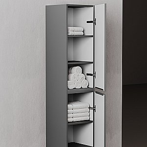 Пенал Sancos Folk 35 PFL35GS Grey soft для ванной в интернет-магазине сантехники Sanbest