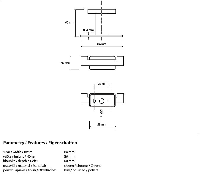 Крючок Bemeta Niki 153106032 купить в интернет-магазине сантехники Sanbest