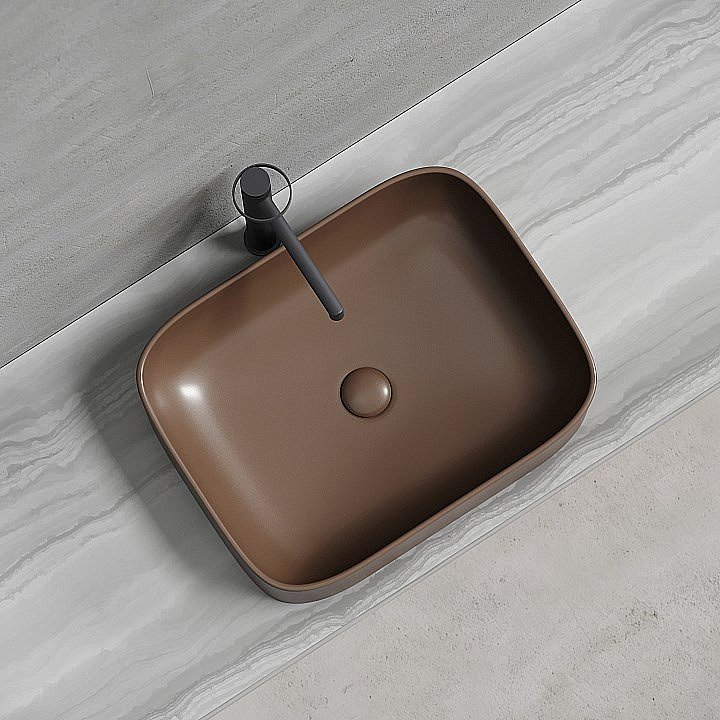 Раковина Ceramica Nova Element 50 CN6052MDB темно-коричневая матовая купить в интернет-магазине Sanbest