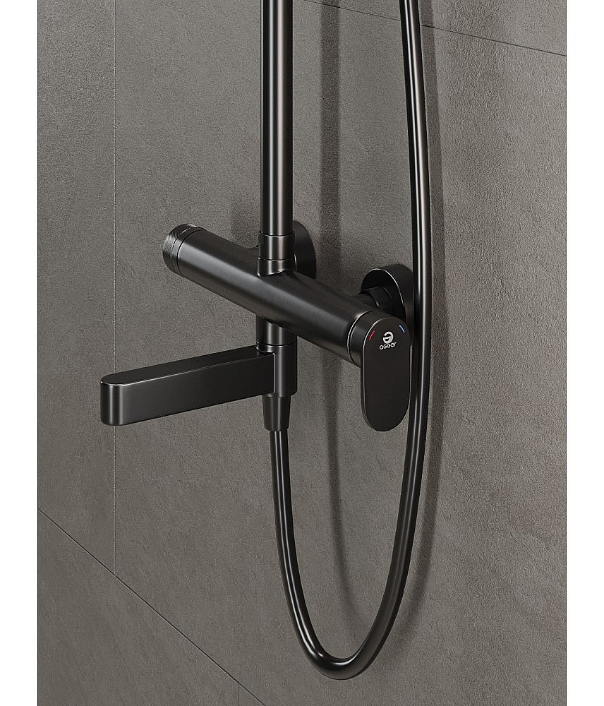 Душевая система Agger Sweet A2793355 оружейная сталь матовая купить в интернет-магазине сантехники Sanbest