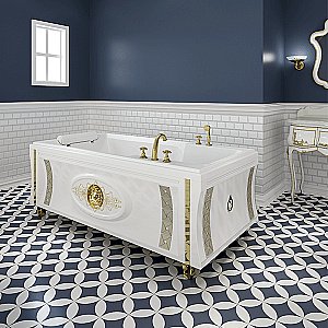 Ванна акриловая FRA GRANDE РУСИЛЬОН 4-01-3-0-1-424 180х90 белая купить в интернет-магазине Sanbest