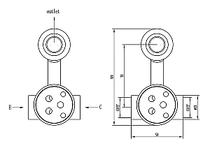 Гигиенический душ Milacio Vitoria MC.800.BR бронза купить в интернет-магазине сантехники Sanbest