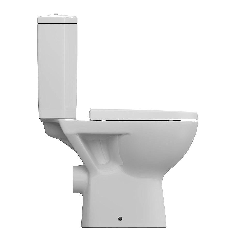 Унитаз Cersanit PARVA Clean On 011 3/6 DPL EO с крышкой микролифт, с бачком, безободковый купить в интернет-магазине Sanbest