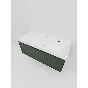 Тумба с раковиной La Fenice Simpla 100 FNC-01-SIM-G-100 серо-зеленая матовая для ванной в интернет-магазине Sanbest