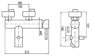 Смеситель для ванны RAV-Slezak SEINA SE954.5Z золото купить в интернет-магазине сантехники Sanbest
