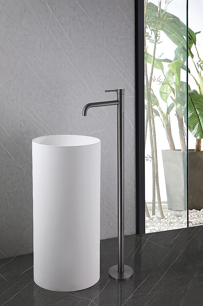 Смеситель для раковины ABBER Wasser Kreis AF8140NG никель купить в интернет-магазине сантехники Sanbest