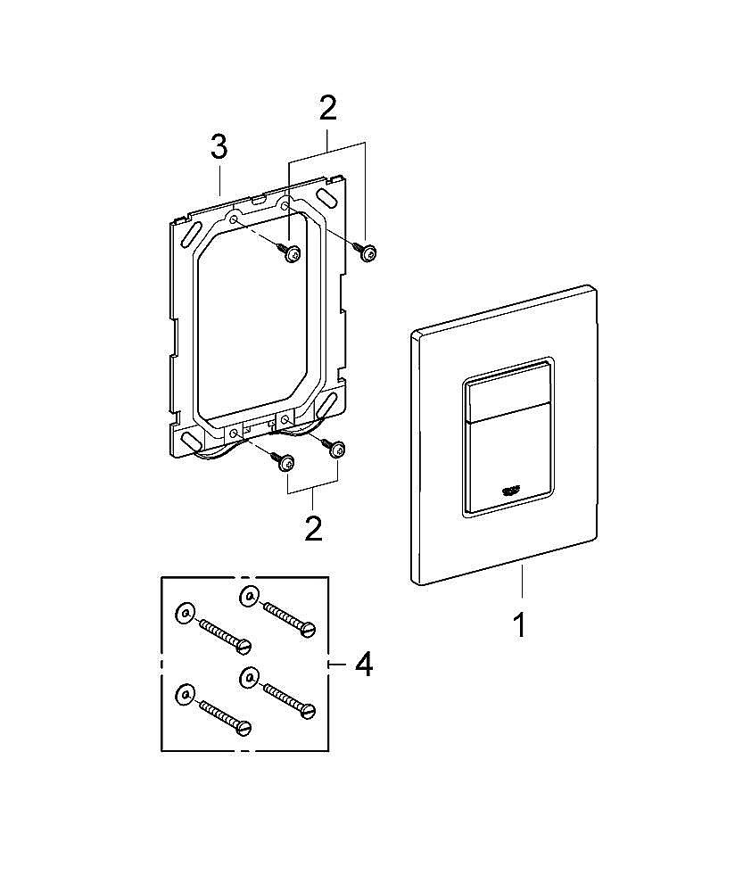 Кнопка для инсталляции Grohe Skate Cosmopolitan 38732000 хром купить в интернет-магазине сантехники Sanbest