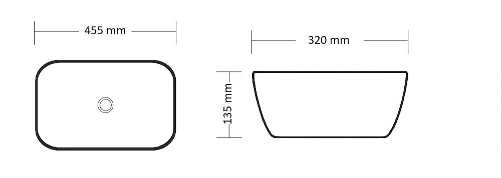 Раковина накладная CeruttiSpa 45 10367 черный мрамор матовый купить в интернет-магазине Sanbest