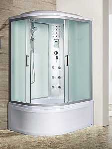 Душевая кабина River DUNAY 100х90 DUNAY XL 100/80/44 MT R правая стекло матовое/профиль матовый хром купить в интернет-магазине сантехники Sanbest